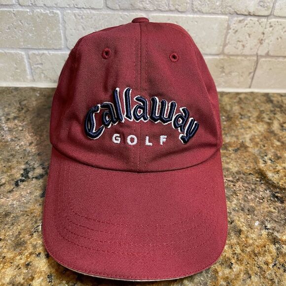 Callaway Golf Course Sports Hat‎ Cap Red Blue White Logo Adjustable One Size - Picture 1 of 8
